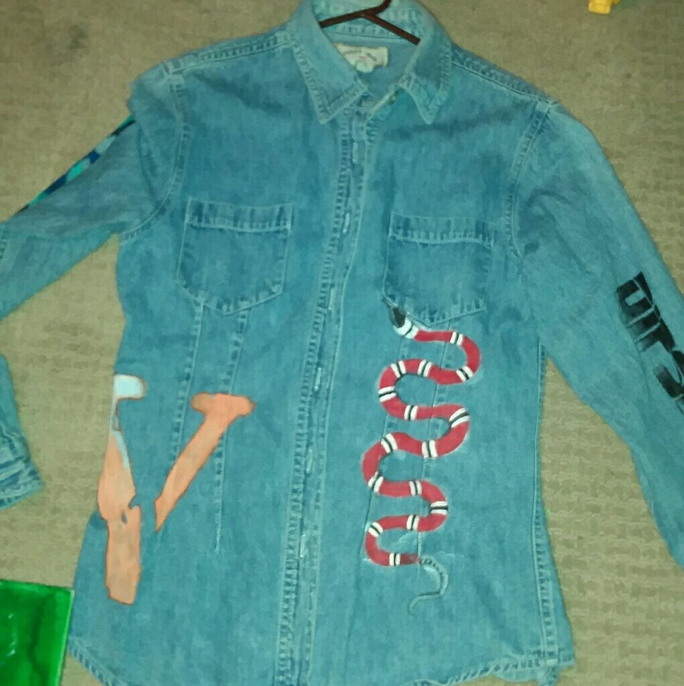 " designer girl " denim shirt